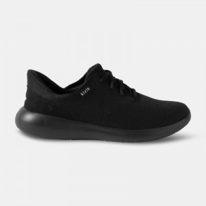 Black Black Kizik Madrid Eco Knit Women's Sneakers | CJQU1017