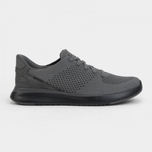 Deep Grey Kizik Lima Men's Sneakers | LHEG3053