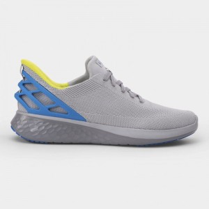 Grey Kizik Athens Men's Sneakers | YPUK7368