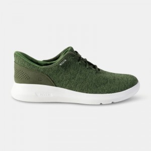 Olive Kizik Madrid Eco Knit Women's Sneakers | USLZ9699