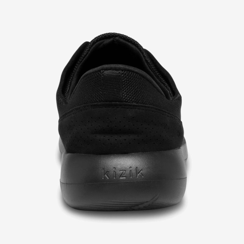 Black Black Kizik Madrid Eco Knit Men's Sneakers | ZHKD6470