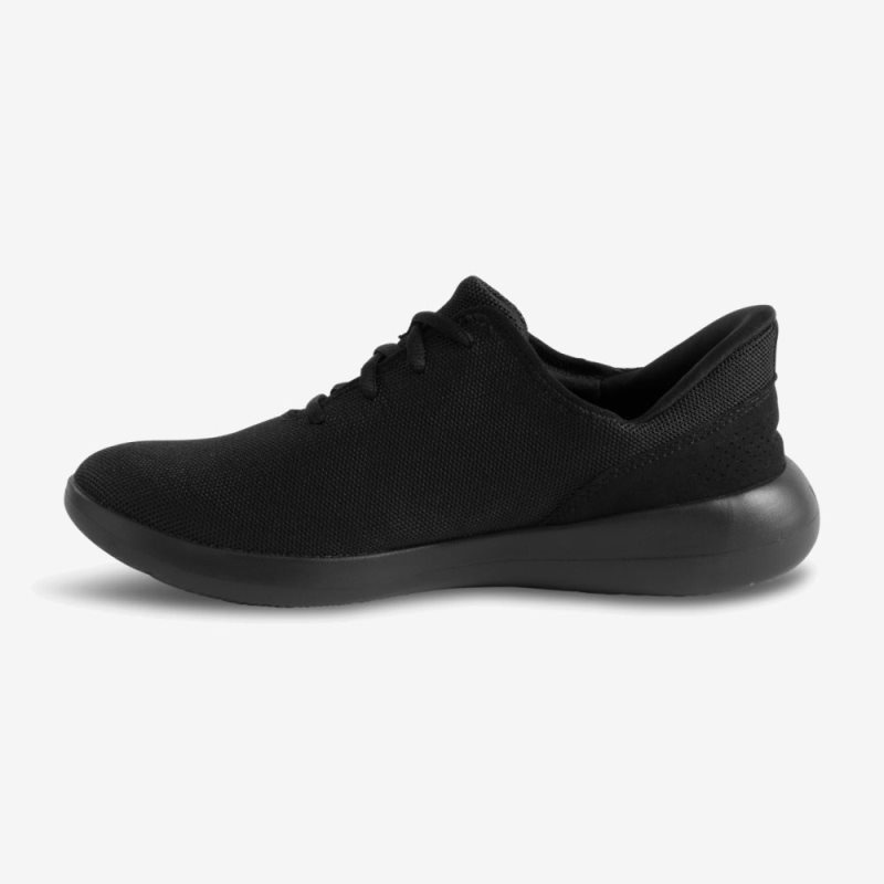 Black Black Kizik Madrid Eco Knit Women's Sneakers | CJQU1017