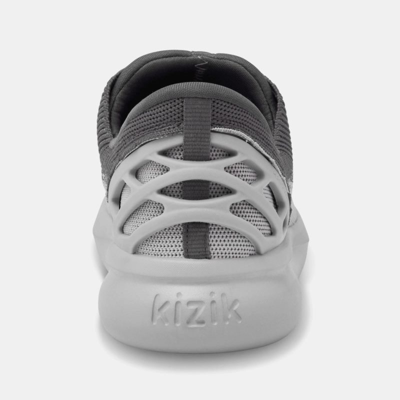 Dark Grey Kizik Athens Kids' Sneakers | TKNY1252