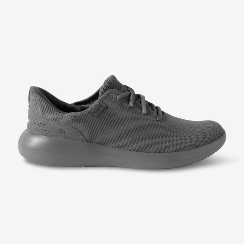 Deep Grey Kizik Madrid Eco Knit Women's Sneakers | HKPD5079