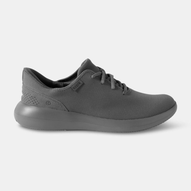 Deep Grey Kizik Madrid Eco Knit Women\'s Sneakers | HKPD5079