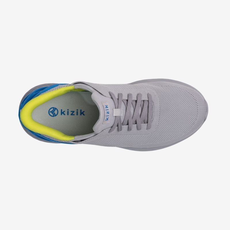 Grey Kizik Athens Men's Sneakers | YPUK7368