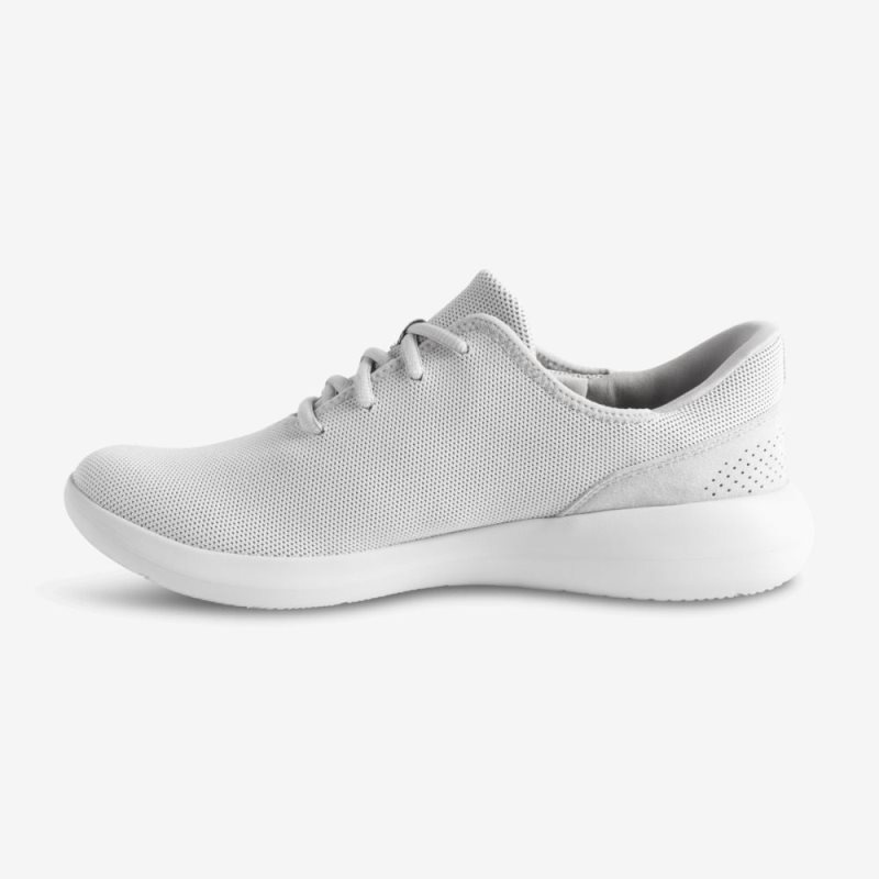 Grey Kizik Madrid Eco Knit Women's Sneakers | UWJZ6049