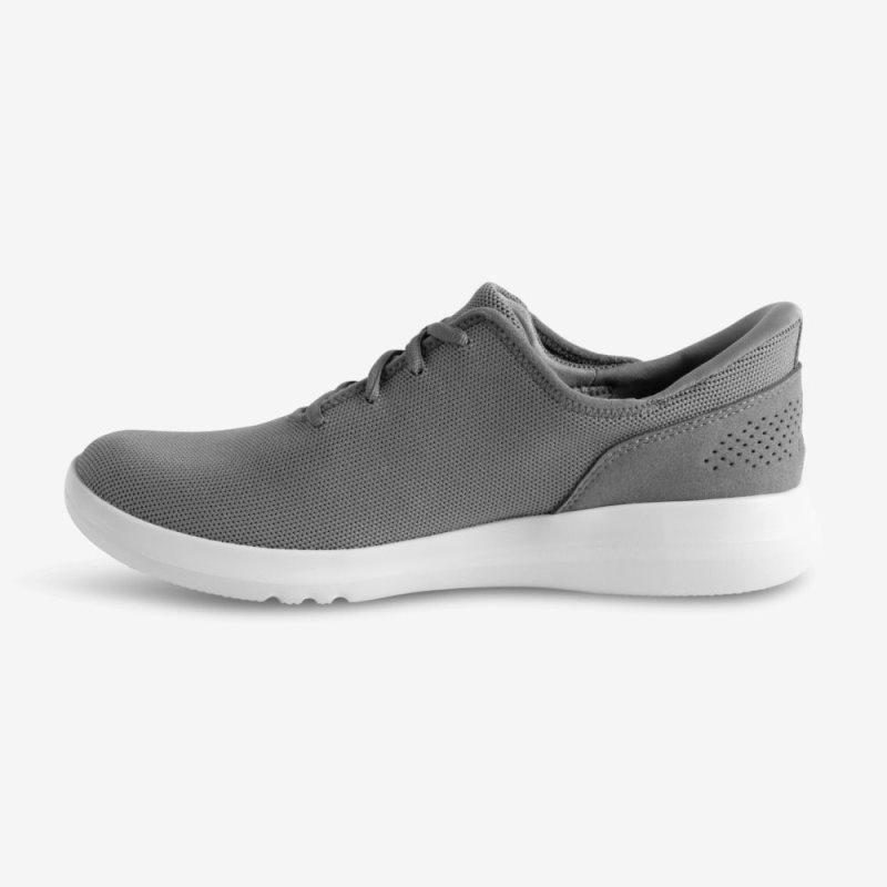 Light Grey Kizik Madrid Eco Knit Men's Sneakers | DUDJ2651