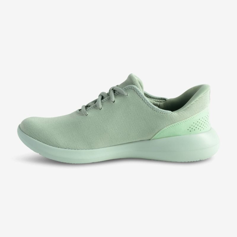 Olive Kizik Madrid Eco Knit Women's Sneakers | MTIY7291