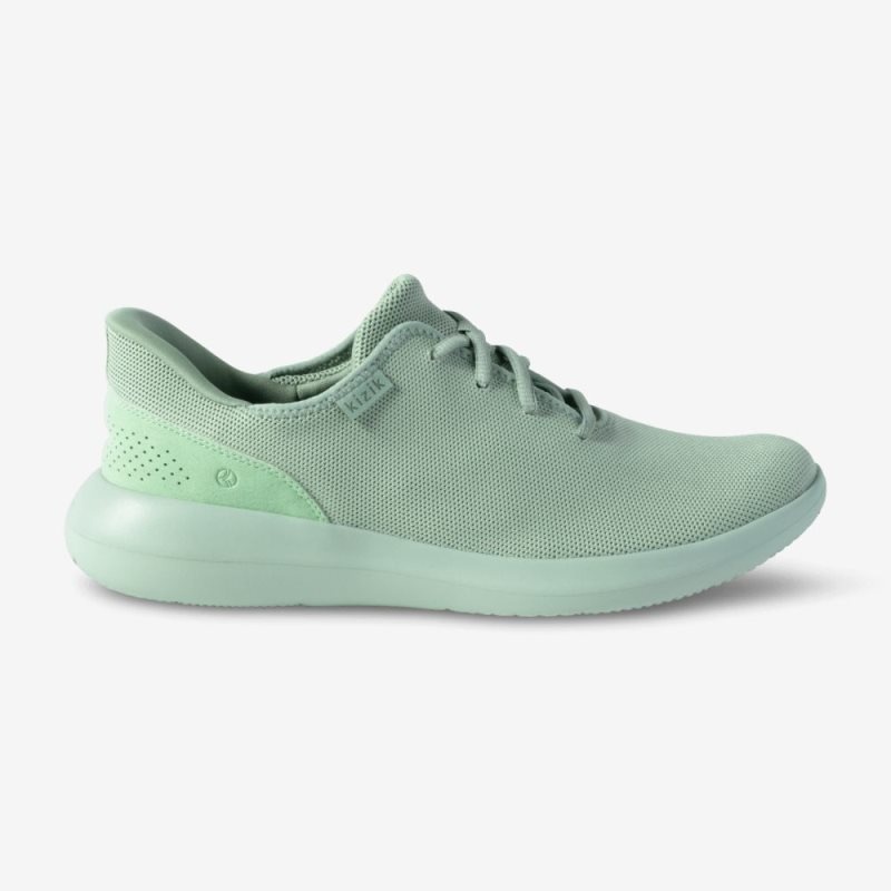 Olive Kizik Madrid Eco Knit Women's Sneakers | MTIY7291